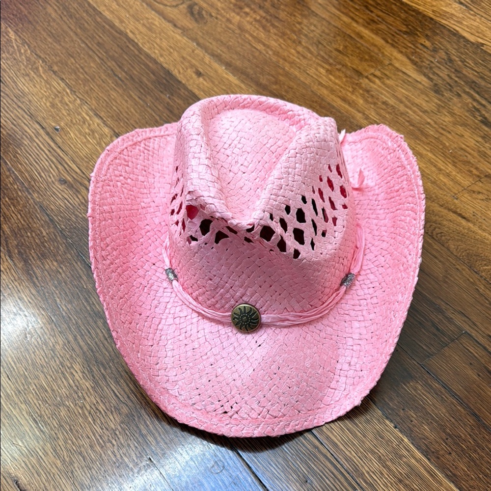 Show Me Your MuMu Pink Straw Cowboy Hat